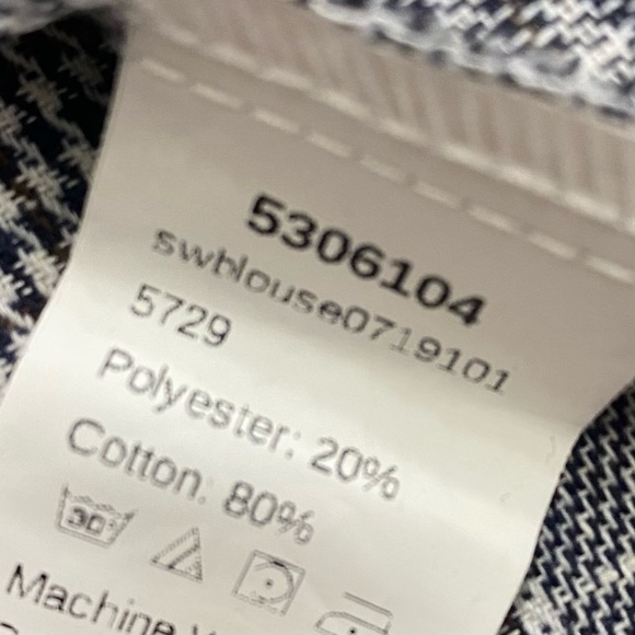 EUC Shein houndstooth blouse, size 2XL (not American size 2XL) - Picture 5 of 5